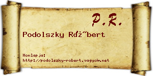 Podolszky Róbert névjegykártya